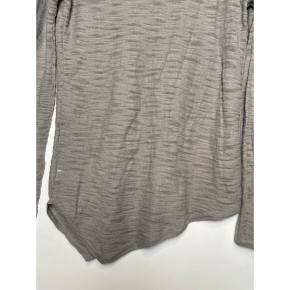 Helmut Lang Assymetric Mesh-Net Top Womens M Wool Alpaca Fairy Grunge Shirt - Picture 9 of 16